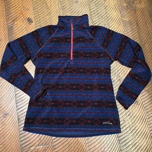 Eddie Bauer fleece quarter zip size L